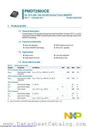 PMDT290UCE datasheet pdf NXP Semiconductors
