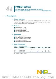 PMEG1020EA datasheet pdf NXP Semiconductors