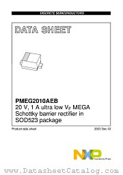 PMEG2010AEB datasheet pdf NXP Semiconductors