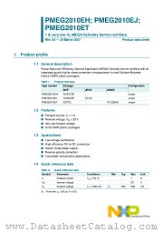 PMEG2010EH datasheet pdf NXP Semiconductors