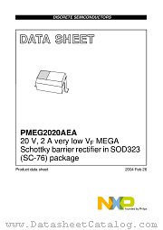 PMEG2020AEA datasheet pdf NXP Semiconductors