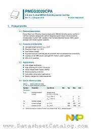 PMEG2020CPA datasheet pdf NXP Semiconductors