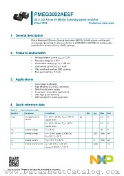 PMEG3002AESF datasheet pdf NXP Semiconductors