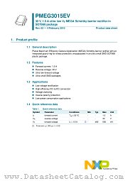 PMEG3015EV datasheet pdf NXP Semiconductors