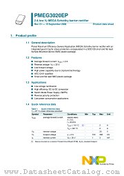 PMEG3020EP datasheet pdf NXP Semiconductors