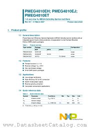 PMEG4010ET datasheet pdf NXP Semiconductors