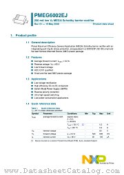 PMEG6002EJ datasheet pdf NXP Semiconductors