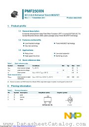 PMF250XN datasheet pdf NXP Semiconductors