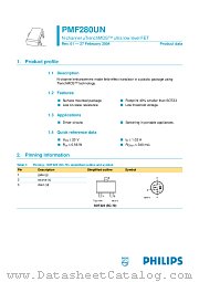 PMF280UN datasheet pdf NXP Semiconductors