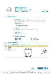 PMN34LN datasheet pdf NXP Semiconductors