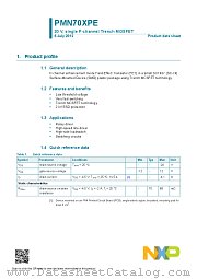 PMN70XPE datasheet pdf NXP Semiconductors