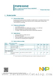 PMPB10XNE datasheet pdf NXP Semiconductors