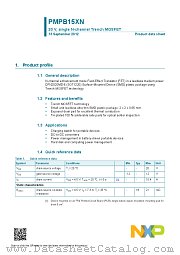 PMPB15XN datasheet pdf NXP Semiconductors