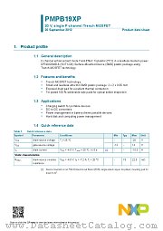 PMPB19XP datasheet pdf NXP Semiconductors