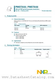 PMSTA56 datasheet pdf NXP Semiconductors
