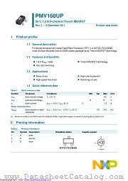 PMV160UP datasheet pdf NXP Semiconductors