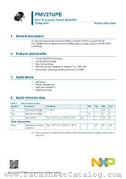 PMV27UPE datasheet pdf NXP Semiconductors