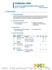 PSMN009-100B datasheet pdf NXP Semiconductors