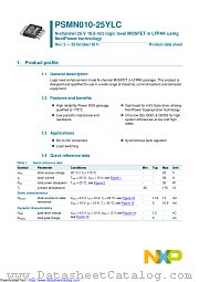 PSMN010-25YLC datasheet pdf NXP Semiconductors