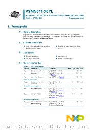 PSMN011-30YL datasheet pdf NXP Semiconductors