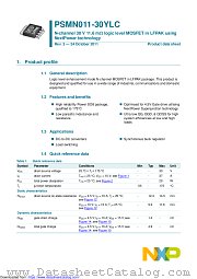 PSMN011-30YLC datasheet pdf NXP Semiconductors