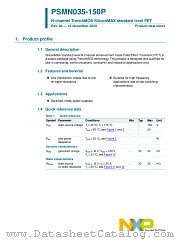 PSMN035-150P datasheet pdf NXP Semiconductors