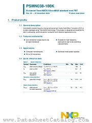 PSMN038-100K datasheet pdf NXP Semiconductors