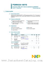 PSMN039-100YS datasheet pdf NXP Semiconductors