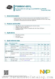 PSMN041-80YL datasheet pdf NXP Semiconductors