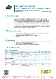 PSMN075-100MSE datasheet pdf NXP Semiconductors