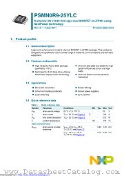 PSMN0R9-25YLC datasheet pdf NXP Semiconductors