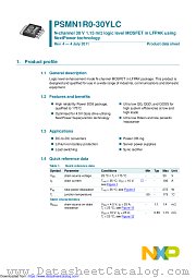 PSMN1R0-30YLC datasheet pdf NXP Semiconductors