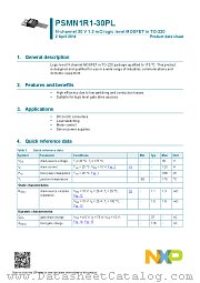 PSMN1R1-30PL datasheet pdf NXP Semiconductors