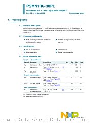 PSMN1R6-30PL datasheet pdf NXP Semiconductors