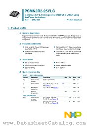 PSMN2R2-25YLC datasheet pdf NXP Semiconductors