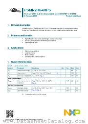 PSMN2R6-60PS datasheet pdf NXP Semiconductors