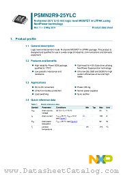 PSMN2R9-25YLC datasheet pdf NXP Semiconductors