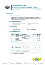 PSMN3R5-30YL datasheet pdf NXP Semiconductors