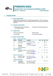 PSMN3R5-80ES datasheet pdf NXP Semiconductors