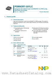 PSMN3R7-30YLC datasheet pdf NXP Semiconductors