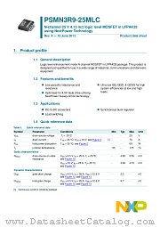 PSMN3R9-25MLC datasheet pdf NXP Semiconductors