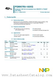 PSMN7R0-100XS datasheet pdf NXP Semiconductors
