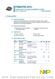 PSMN7R0-30YL datasheet pdf NXP Semiconductors