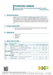 PSMN7R6-100BSE datasheet pdf NXP Semiconductors