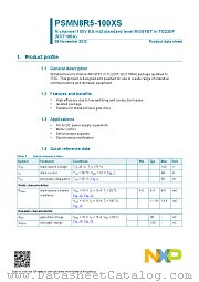 PSMN8R5-100XS datasheet pdf NXP Semiconductors