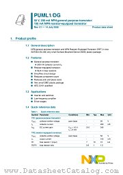PUML1 datasheet pdf NXP Semiconductors