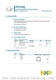 PZT4403 datasheet pdf NXP Semiconductors