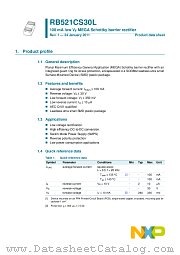 RB521CS30L datasheet pdf NXP Semiconductors