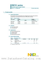 RB751S40 datasheet pdf NXP Semiconductors