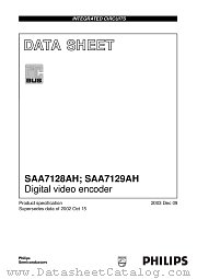 SAA7129AH datasheet pdf NXP Semiconductors